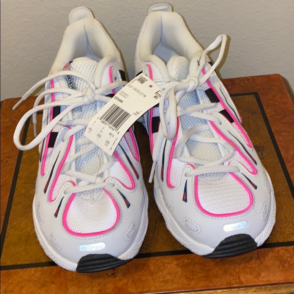 adidas Originals EQT Gazelle White Black Pink Grey - Picture 2 of 6